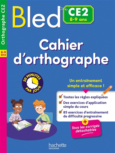 Cahier d'orthographe CE2