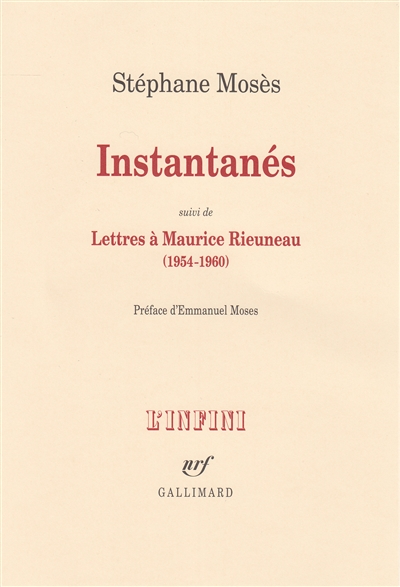 Instantanés. Lettres à Maurice Rieuneau (1954-1960)