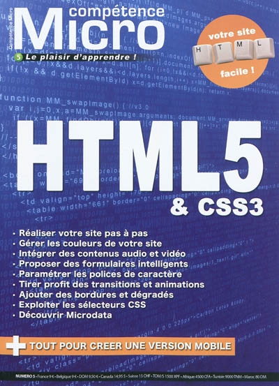 Compétence Micro, n° 5. HTML5 & CSS3