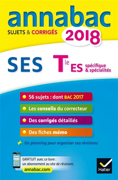 SES terminale ES spécifique & spécialités