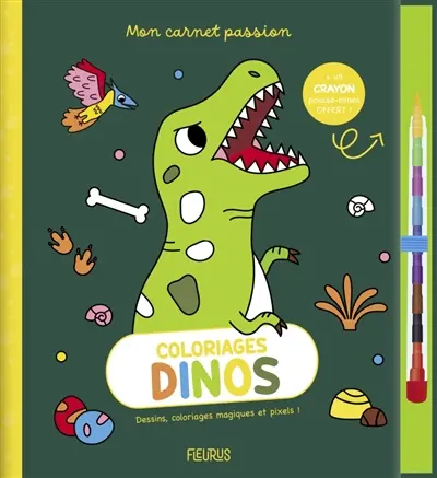 Coloriages dinos : dessins, coloriages magiques et pixels !