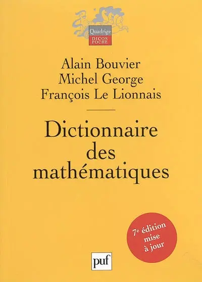 Dictionnaire des mathématiques