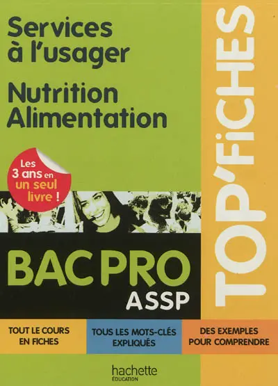 Services à l'usager, nutrition alimentation, bac pro ASSP
