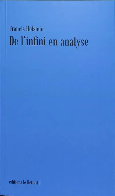 De l'infini en analyse