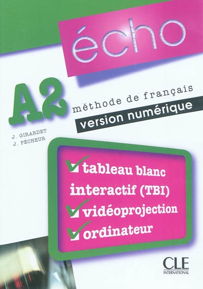 Echo A2, méthode de français : version numérique