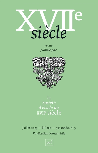 Dix-septième siècle, n° 300