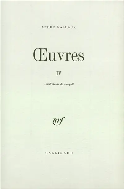 Oeuvres. Vol. 4. Antimémoires