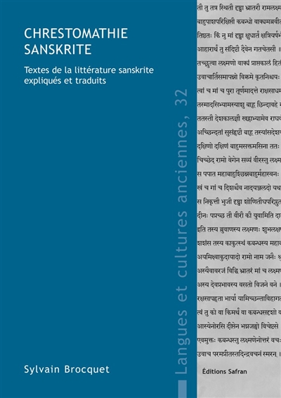 Chrestomathie sanskrite : textes de la littérature sanskrite expliqués et traduits