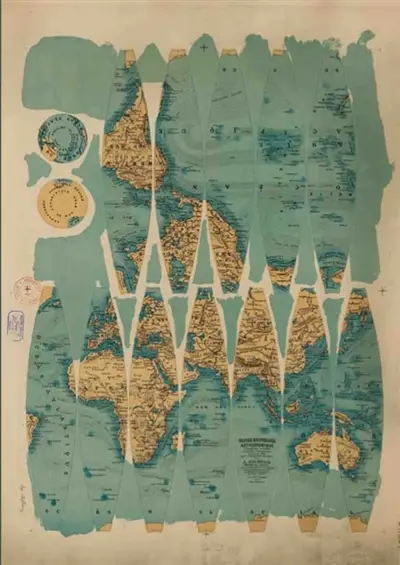 Carnet Blanc, Globe astronomique, Jourdan, 1890