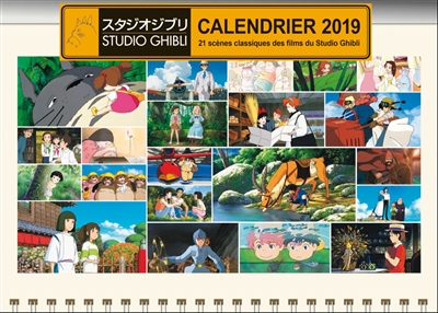 Studio Ghibli : calendrier 2019 : 21 scènes classiques des films du Studio Ghibli