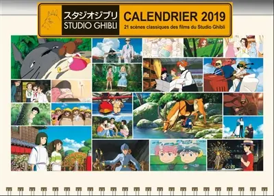 Studio Ghibli : calendrier 2019 : 21 scènes classiques des films du Studio Ghibli
