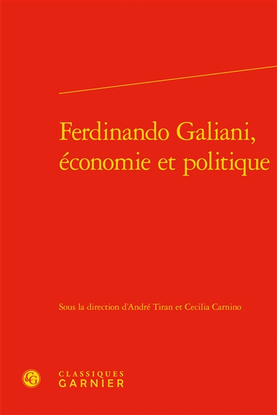 Ferdinando Galiani, économie et politique