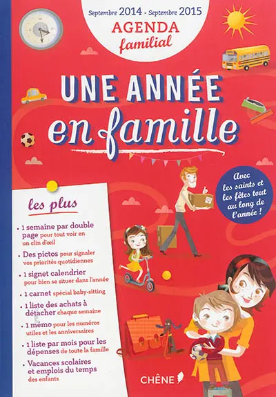 Une année en famille : agenda familial : septembre 2014-septembre 2015