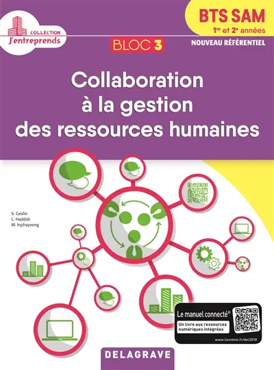 Bloc 3 collaboration à la gestion des ressources humaines BTS 1re et 2e années SAM, support à l'action managériale : pochette