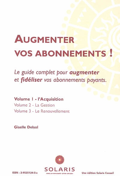 Augmenter vos abonnements :...
