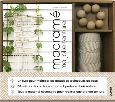 Coffret macramé : ma jolie tenture