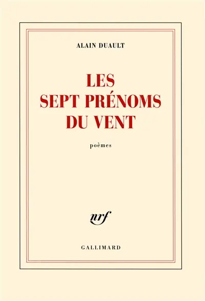 Les sept prénoms du vent : poèmes