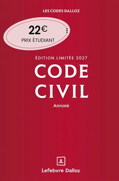 Code civil 2027, annoté