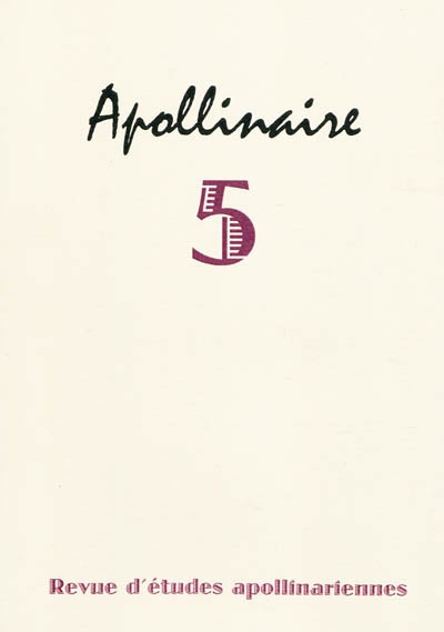 Apollinaire, n° 5