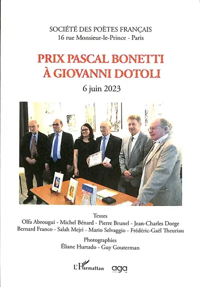 Prix Pascal Bonetti à Giovanni Dotoli : 6 juin 2023