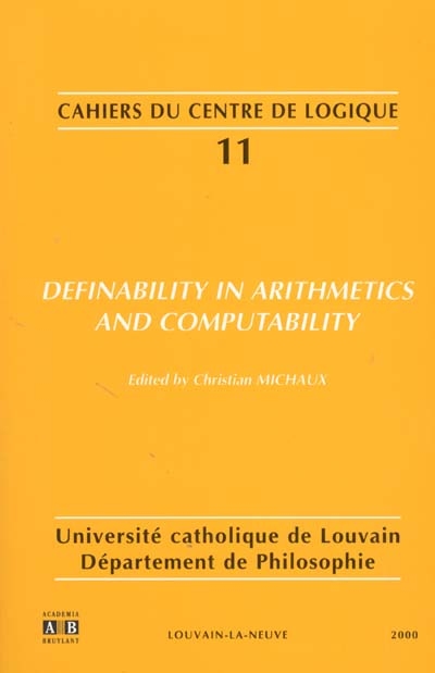 Definability in arithmetics and computability