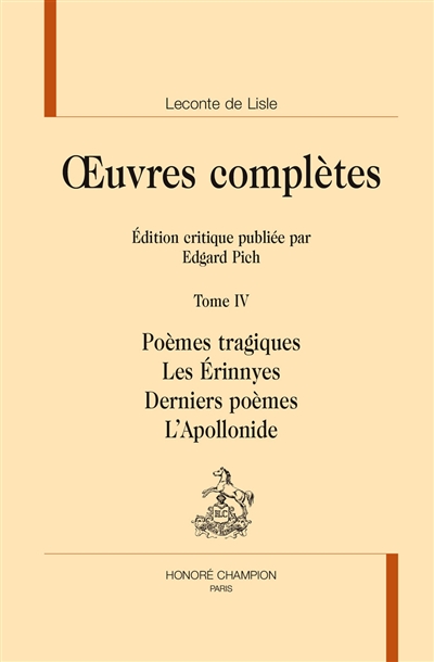Oeuvres complètes. Vol. 4