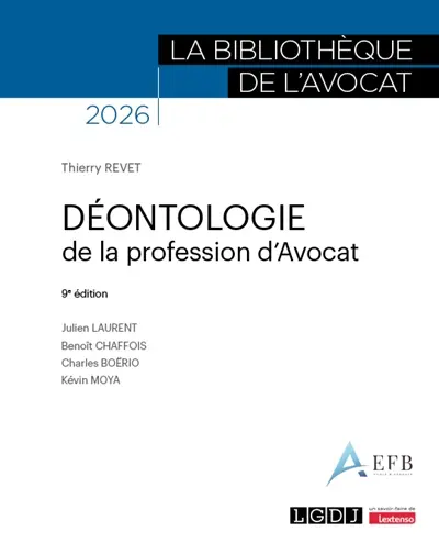 Déontologie de la profession d'avocat : 2026