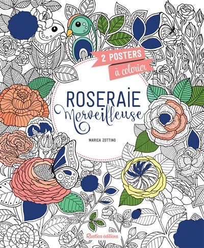 Roseraie merveilleuse : 2 posters à colorier