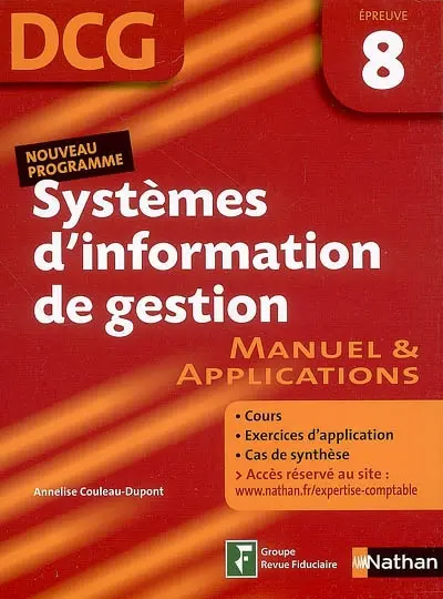 Systèmes d'information de gestion, DCG épreuve 8