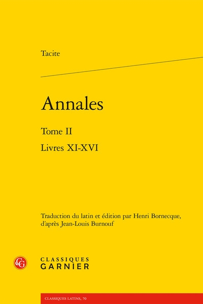 Annales. Vol. 2. Livres XI-XVI