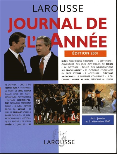 Journal de l'année, édition 2001