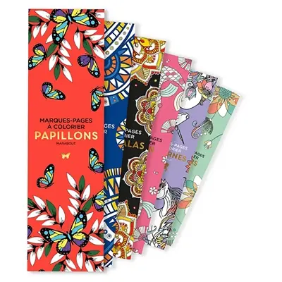 Papillons : marques-pages à colorier