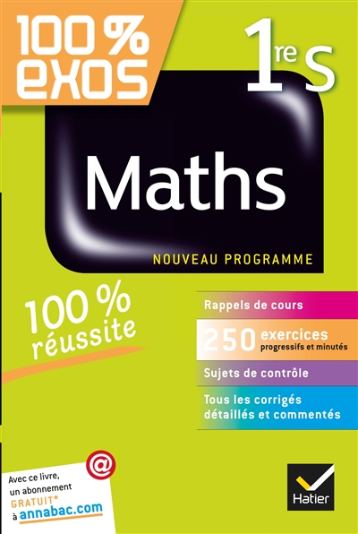 Maths 1re S : nouveau programme