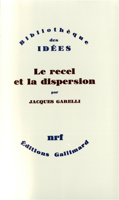 le recel et la dispersion : essai sur le champ de lecture poétique