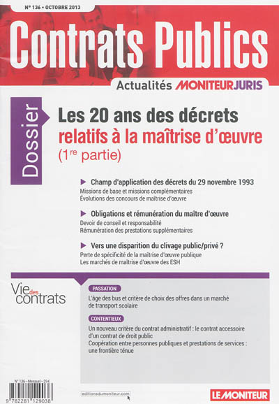 Contrats publics,...