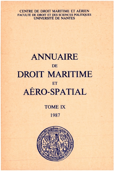 Annuaire de droit maritime...