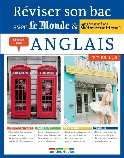 Anglais, terminale séries ES, L, S