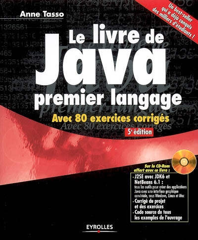 Le livre de Java premier langage : avec 80 exercices corrigés