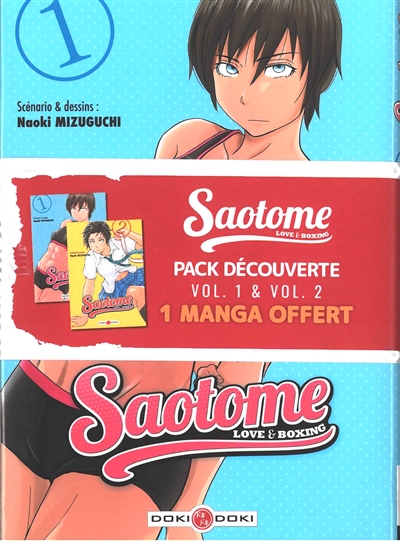 Saotome : love & boxing : pack découverte, vol. 1 & vol. 2, 1 manga offert
