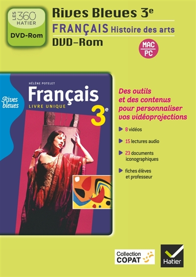 Français, histoire des arts, 3e : DVD-ROM