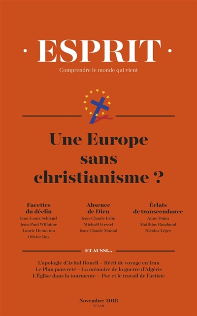 esprit, n° 449. une europe sans christianisme ?