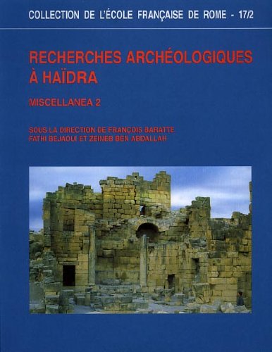 Recherches archéologiques à Haïdra. Vol. 2. Miscellanea