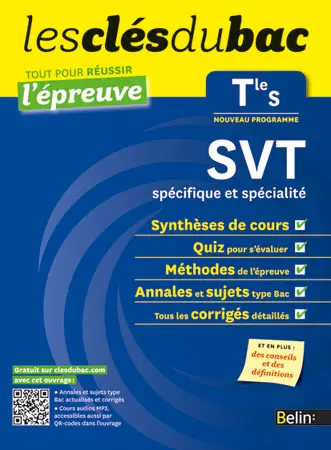 SVT terminale S, spécifique et spécialité : nouveau programme