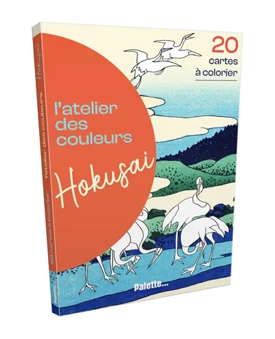 Hokusai : 20 cartes à colorier
