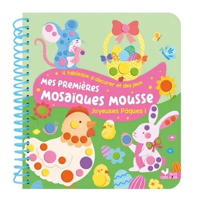 Mes premières mosaïques mousse Joyeuses Pâques !