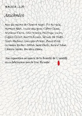 Semaine, n° 12.26. Arachnéen : une exposition au musée de la dentelle de Chantilly en collaboration avec le Frac Picardie