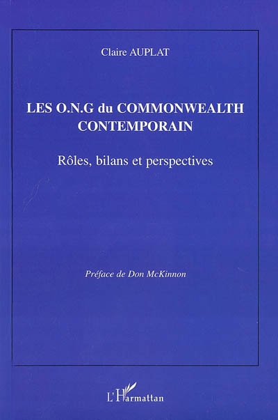 Les ONG du Commonwealth contemporain : rôles, bilans et perspectives