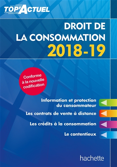 Droit de la consommation : 2018-19