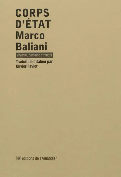 Corps d'Etat : théâtre