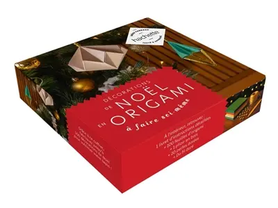Déco de Noël en origamis : coffret